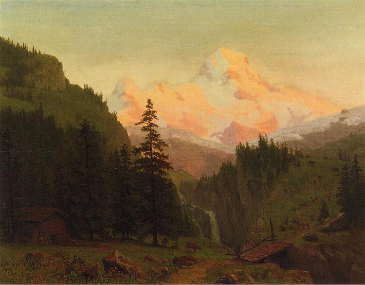 Albert Bierstadt Painting Landscape - Click Image to Close